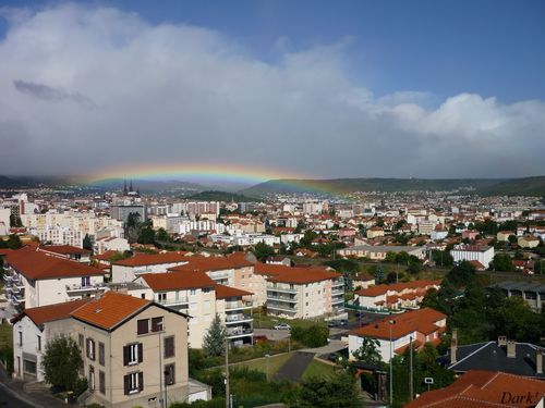 Arc en ciel cathédrale eauvergnat clermont ferrand2