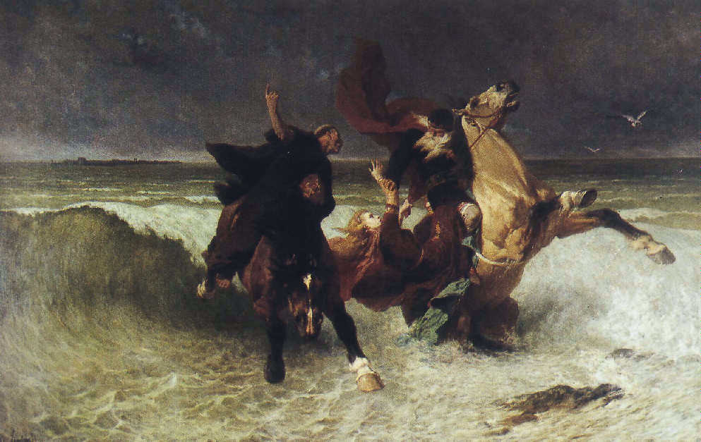 Fuite du Roi Gradlon - Évariste-Vital Luminais