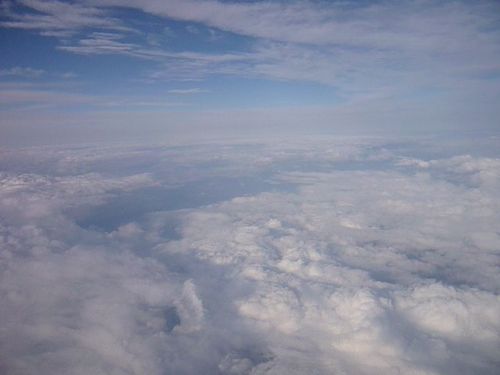 Mer de nuages au dessus de l'Auvergne