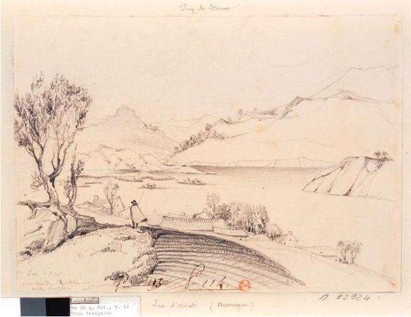 dessin lac d'Aidat