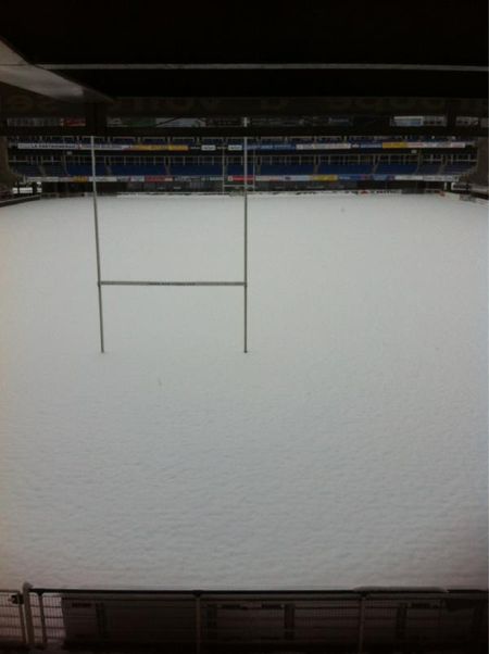 L'ASM Clermont Auvergne et la neige