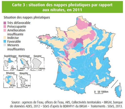 situation des nappes phréatiques