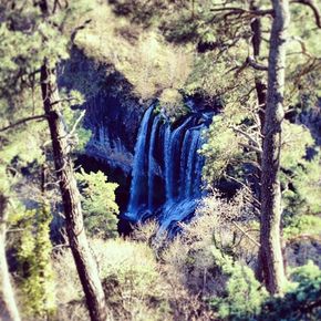 cascade de la Beaume vue d'en haut