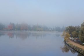 Vichy brume lac d'Allier