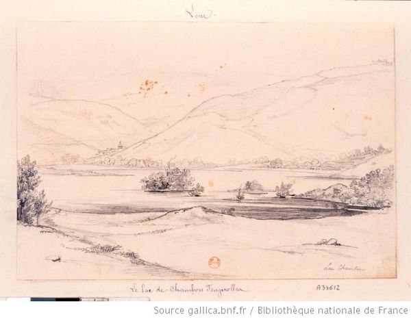 lac chambon dessin dessin Nicolas Marie Joseph Chapuy