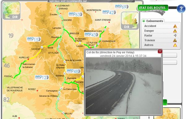 webcam dir route col de fix