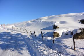 Village de la Godivelle congères. 290jpg