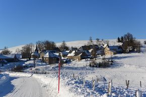 Village de la Godivelle enneigé 290