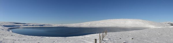 panorama lac d'En-Haut neige