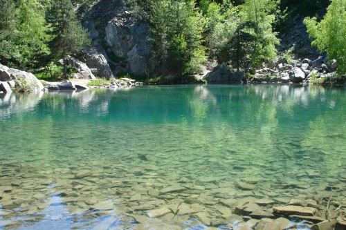Le lac bleu de Champclause