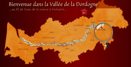 Rivière Dordogne Carte
