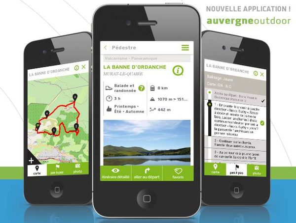Auvergne Outdoor : l'application mobile pour vos rand'eau !
